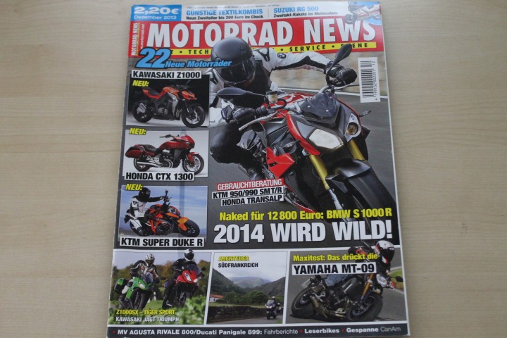 Deckblatt Motorrad News (12/2013)